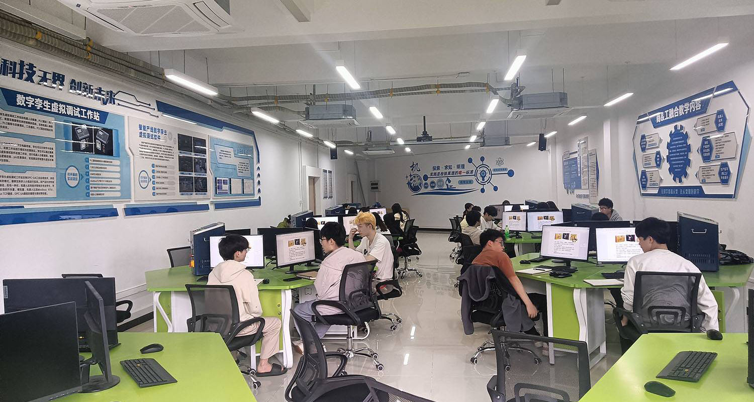 智能产线数字孪生虚拟调试实训室